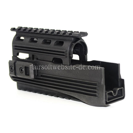 CYMA Ober Untere Handschutz Schienen System Geeignet für AK74 Serie AEG Gewehre Airsoft Schwarz