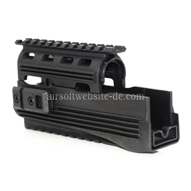 CYMA Ober Untere Handschutz Schienen System Geeignet für AK74 Serie AEG Gewehre Airsoft Schwarz