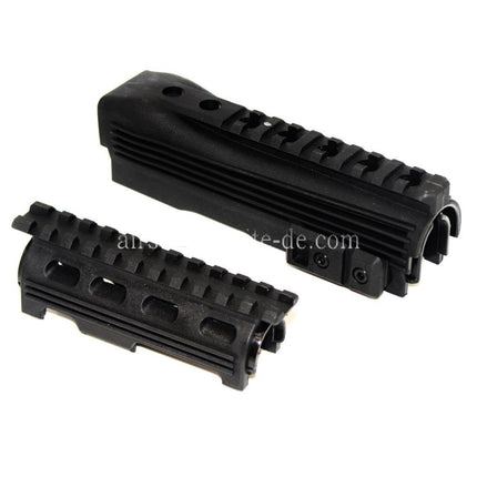 CYMA Ober Untere Handschutz Schienen System Geeignet für AK74 Serie AEG Gewehre Airsoft Schwarz