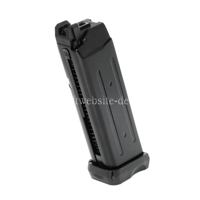APS 23rd Co2 Magazin Geeignet für G17 G18C ACP601 ACP606 A-CAP Z1-CAP Black Hornet Dragonfly Scorpion SHARK Spyder X1-CAP / Tokyo Marui / WE / Armorer Works GBB Pistolen Airsoft