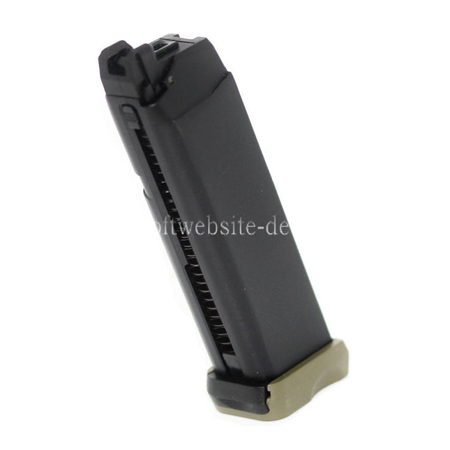 APS 23rd Co2 Magazin Geeignet für G17 G18C ACP601 ACP606 A-CAP Z1-CAP Black Hornet Dragonfly Scorpion SHARK Spyder X1-CAP / Tokyo Marui / WE / Armorer Works GBB Pistolen Airsoft
