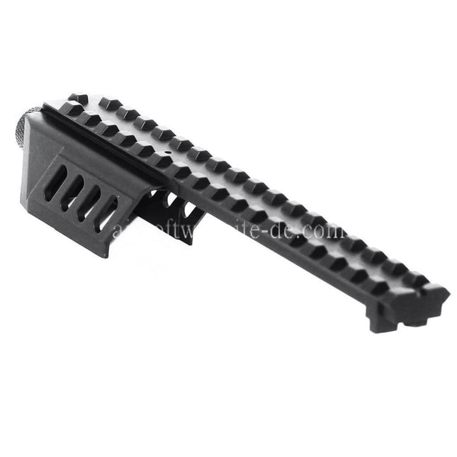 CYMA Laufverlängerungsbefestigung Schienenmontage Geeignet für CYMA CM030 Tokyo Marui G18C AEP AEG Pistols Airsoft Schwarz