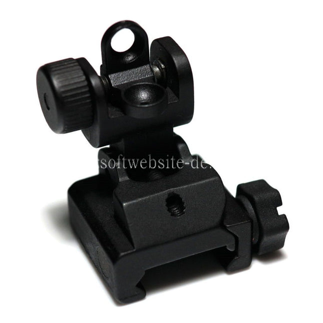 APS Klapp Schlacht Kimme Kimme Geeignet für All M4 M16 AR-Serie Gewehre Airsoft mit standard 20mm RIS/RAS Schiene