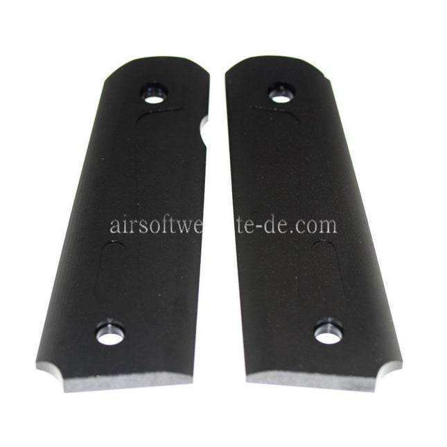 Airsoft Website CNC Aluminum Griffabdeckung Geeignet für Tokyo Marui M1911 M.E.U. ARMY ARMAMENT 1911 Serie Pistolen Schwarz
