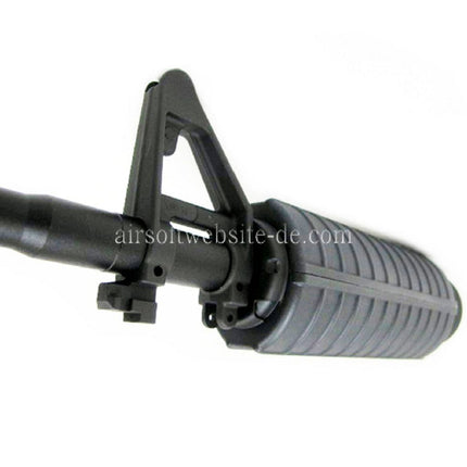 E&C CNC Aluminum RAS vordere Set Handschutz Schienen System mit 12.5 Zoll Outer Barrel Geeignet für M4 M16 M4A1 Serie AEG Gewehre Airsoft Schwarz