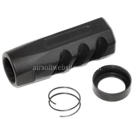 APS EMG Licensed F1 Firearms CMB Flach Faced Mündungsbremse Mündungsfeuerdämpfer Geeignet für -14mm CCW CCW Gegen den Uhrzeigersinn Lauf Gewehre Airsoft