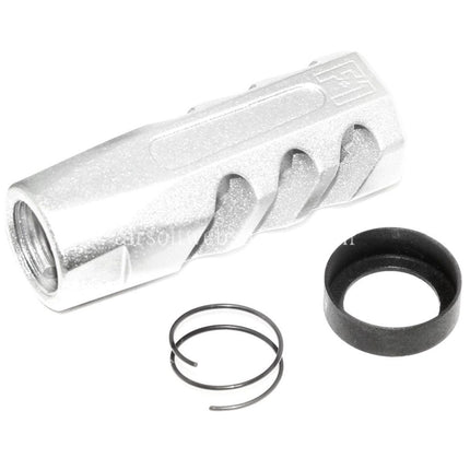 APS EMG Licensed F1 Firearms CMB Flach Faced Mündungsbremse Mündungsfeuerdämpfer Geeignet für -14mm CCW CCW Gegen den Uhrzeigersinn Lauf Gewehre Airsoft