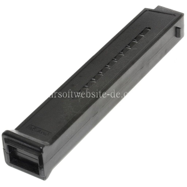 Airsoft Website 110rd Mid-Cap Magazin Geeignet für H&K Umarex UMP Serie AEG Gewehre Schwarz