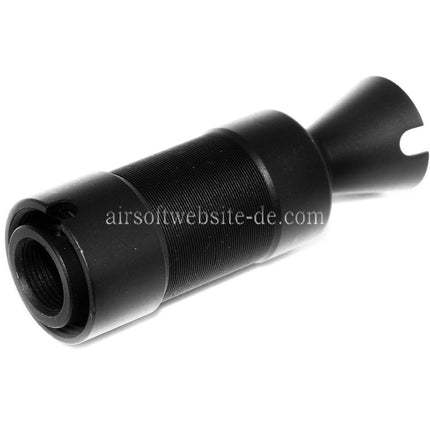 CYMA AK74U Metall Mündungsfeuerdämpfer Geeignet für -14mm CCW Gegen den Uhrzeigersinn Lauf Gewehre Airsoft Schwarz