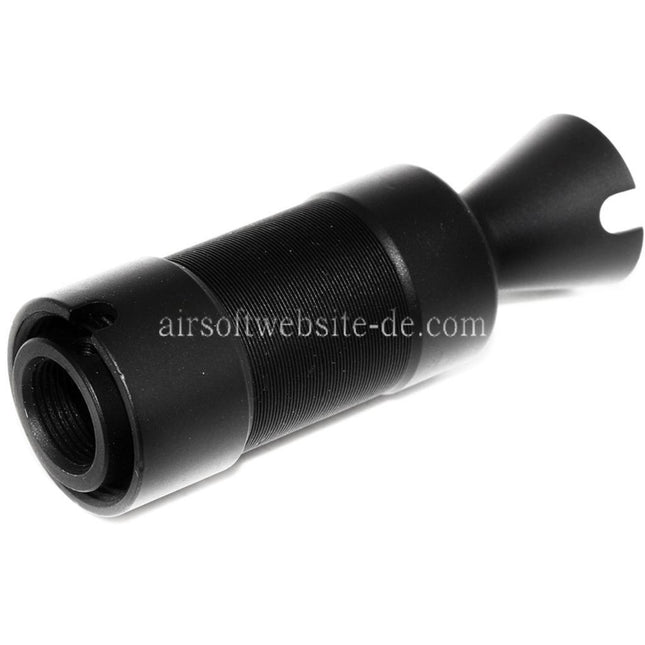 CYMA AK74U Metall Mündungsfeuerdämpfer Geeignet für -14mm CCW Gegen den Uhrzeigersinn Lauf Gewehre Airsoft Schwarz