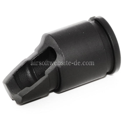 CYMA AKM Slant Metall Mündungsfeuerdämpfer Geeignet für -14mm CCW Gegen den Uhrzeigersinn Lauf Gewehre Airsoft Schwarz