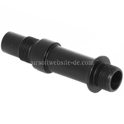 Airsoft Website Laufschalldämpfer Adapter -14mm CCW Gegenuhrzeigersinn Gewinde Geeignet für VZ61 Scorpion Serie AEP Gewehre