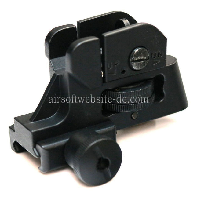 D-BOYS Taktisch CQB Dual Apertures Kimme Geeignet für 20mm Schiene Gewehre Airsoft