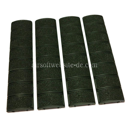 D-BOYS 4 Stück Set Polymer 20mm RIS Schienenabdeckung Panel Olivgrün OD