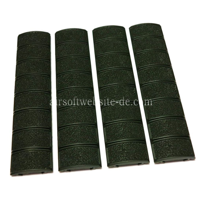 D-BOYS 4 Stück Set Polymer 20mm RIS Schienenabdeckung Panel Olivgrün OD