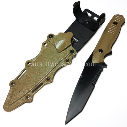 CYMA Plastik 141 Nimravus Tanto Messer (nicht scharfes weiches Gummi Fake Messer) mit Scheide