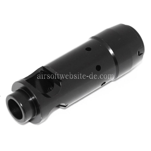 D-BOYS AK74S Mündungsfeuerdämpfer Geeignet für -14mm CCW Gegen den Uhrzeigersinn Lauf Gewehre Airsoft Schwarz