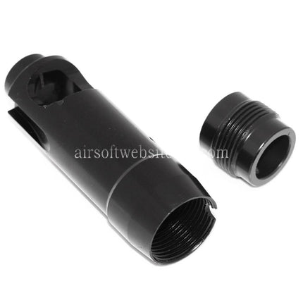 D-BOYS AK74S Mündungsfeuerdämpfer Geeignet für -14mm CCW Gegen den Uhrzeigersinn Lauf Gewehre Airsoft Schwarz