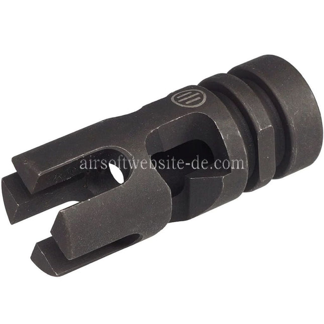 AIRSOFT WEBSITE Taktisch FSC556 Typ Metall Feuerdämpfer Geeignet für -14mm CCW Linksgewinde Lauf Gewehr Schwarz