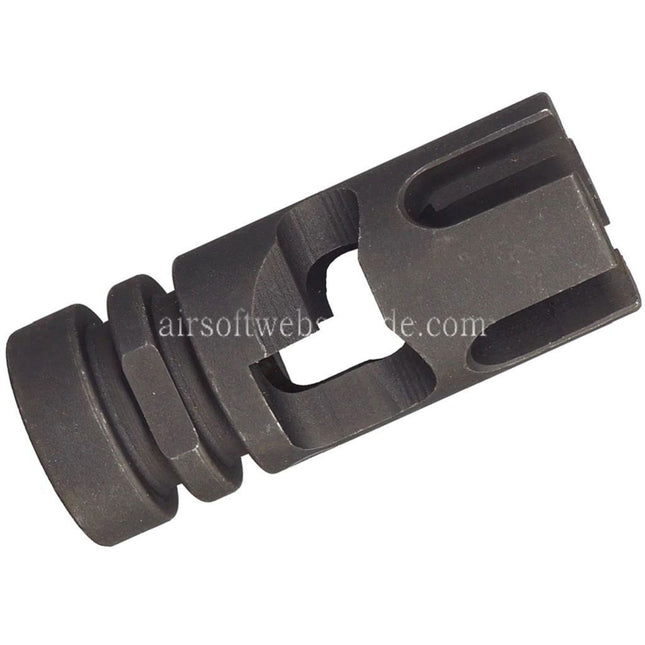 AIRSOFT WEBSITE Taktisch FSC556 Typ Metall Feuerdämpfer Geeignet für -14mm CCW Linksgewinde Lauf Gewehr Schwarz