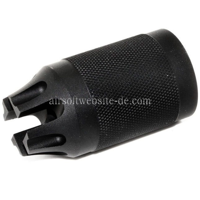 Airsoft Website Diablo Typ Metall Mündungsfeuerdämpfer Geeignet für -14mm CCW Gegen den Uhrzeigersinn Lauf Gewehre Airsoft Schwarz
