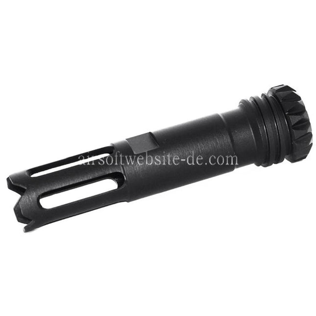 CYMA Full Metall AAC Mündungsfeuerdämpfer Geeignet für -14mm CCW Gegen den Uhrzeigersinn Lauf Gewehre Airsoft Schwarz