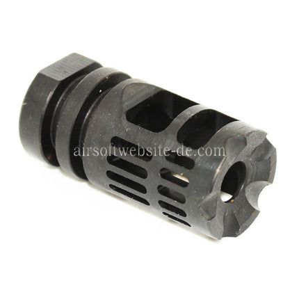 5KU Gamma 556 Typ Metal Mündungsfeuerdämpfer Geeignet für -14mm CCW Gegen den Uhrzeigersinn Lauf Gewehre Airsoft Schwarz