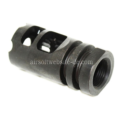 5KU Gamma 556 Typ Metal Mündungsfeuerdämpfer Geeignet für -14mm CCW Gegen den Uhrzeigersinn Lauf Gewehre Airsoft Schwarz