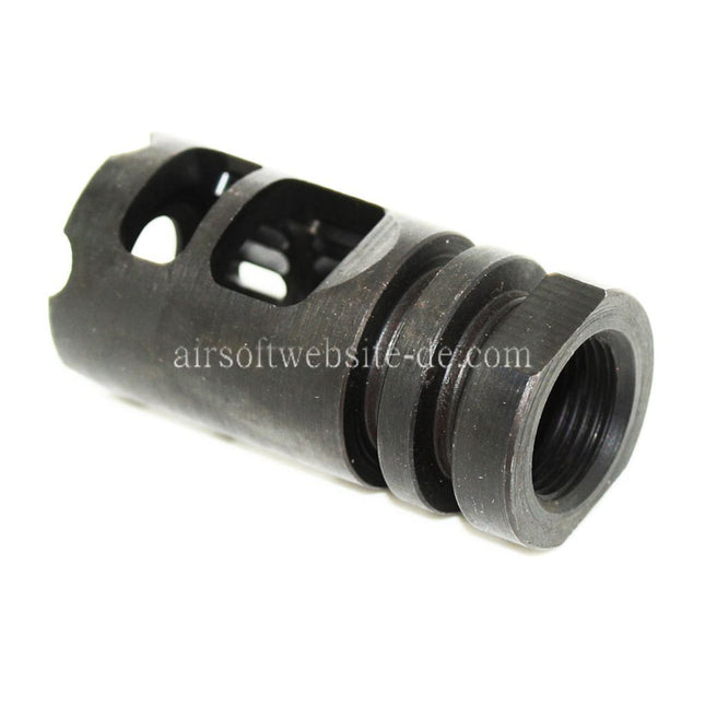 5KU Gamma 556 Typ Metal Mündungsfeuerdämpfer Geeignet für -14mm CCW Gegen den Uhrzeigersinn Lauf Gewehre Airsoft Schwarz