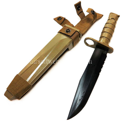CYMA Plastik M10 OKC-3S Bajonettmesser (nicht scharfes weiches Gummi Fake Messer) mit Scheide