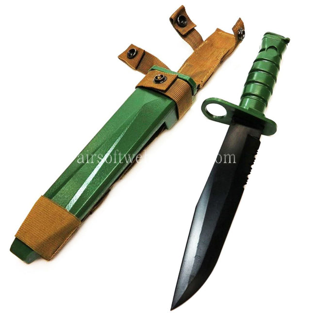 CYMA Plastik M10 OKC-3S Bajonettmesser (nicht scharfes weiches Gummi Fake Messer) mit Scheide