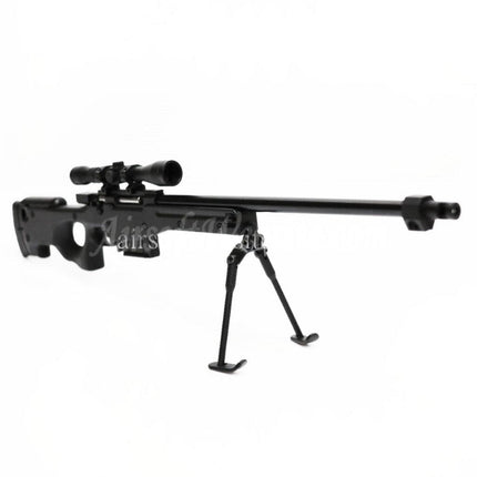 Airsoft Website 12 Zoll Nicht-Funktions-Spielfigur Dummy Modellbausatz 1:6 L96 Metallpistole Schwarz