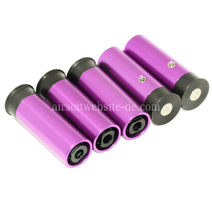 PPS 5 Stück 6rd Co2 Gas Metall Schrotpatronen Geeignet für Tanaka PPS M870 XM26 Pump Action Schrotflinte Airsoft