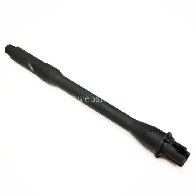 5KU 255mm 10 Zoll Aluminium Außenlauf -14mm CCW Gegen den Uhrzeigersinn Geeignet für M4 M16 Serie AEG Gewehre Airsoft Schwarz