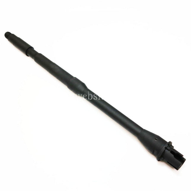 5KU 365mm 14.25 Zoll Aluminium Außenlauf Karabinerlänge -14mm CCW Gegen den Uhrzeigersinn Geeignet für M4 M16 Serie AEG Gewehre Airsoft Schwarz