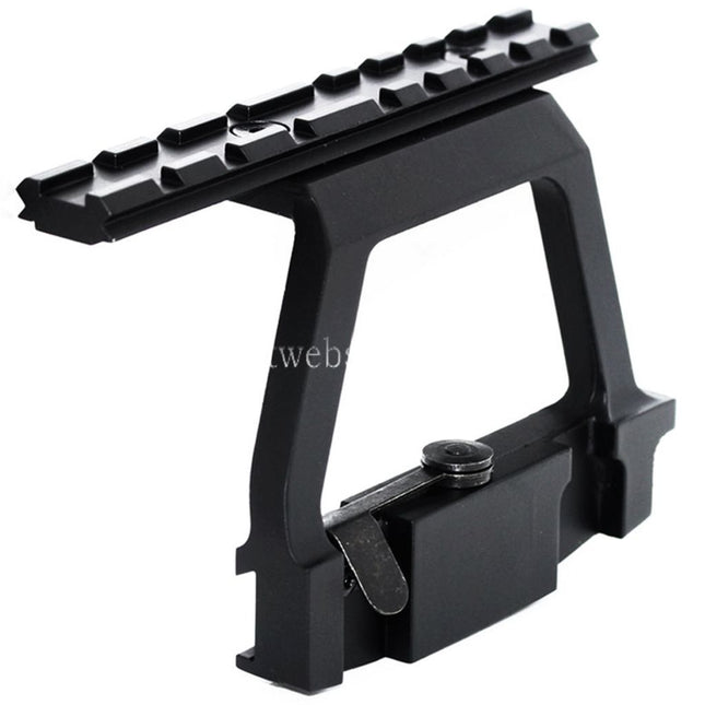 CYMA Seitenschiene Hochleistungs Zielfernrohrmontagebasis Geeignet für AK Serie AEG Gewehre Airsoft Schwarz