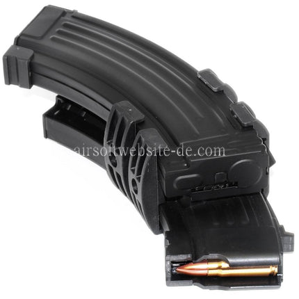 BATTLEAXE 1200rd Automatische Wicklung Elektrischer Dual Magazin mit 220V EU Stecker Geeignet für AK Serie AEG Gewehre Airsoft Schwarz