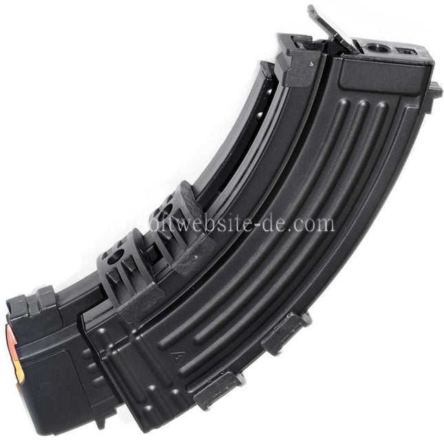 BATTLEAXE 1200rd Automatische Wicklung Elektrischer Dual Magazin mit 220V EU Stecker Geeignet für AK Serie AEG Gewehre Airsoft Schwarz