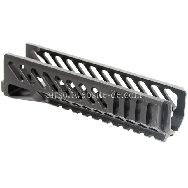 Airsoft Website 167mmCNC Aluminium Untere Handschutz Schienen System Geeignet für Tokyo Marui CYMA GHK LCT E&L AK Serie AEG GBB Gewehre Schwarz