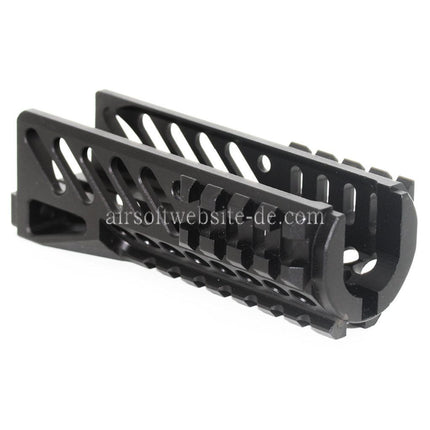Airsoft Website 130mm CNC Aluminium Untere Handschutz Schienen System Geeignet für Tokyo Marui CYMA GHK LCT E&L AKS74U Serie AEG GBB Gewehre Schwarz