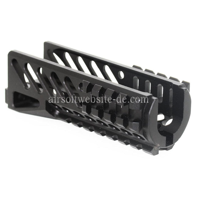 Airsoft Website 130mm CNC Aluminium Untere Handschutz Schienen System Geeignet für Tokyo Marui CYMA GHK LCT E&L AKS74U Serie AEG GBB Gewehre Schwarz