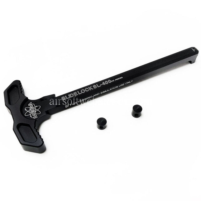 PTS Mega Arms Schiebeverschluss Ladegriff Geeignet für G&P WA M4 Serie GBB Gewehre Airsoft Schwarz