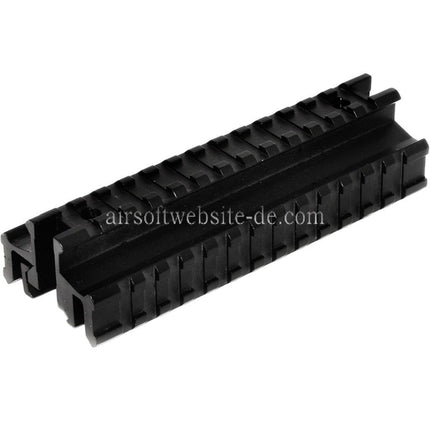 Airsoft Website Taktische Tri-Rail Montagebasis geeignet für 20mm Schienensystemgewehre schwarz