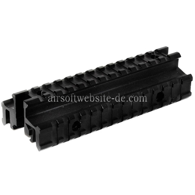 Airsoft Website Taktische Tri-Rail Montagebasis geeignet für 20mm Schienensystemgewehre schwarz