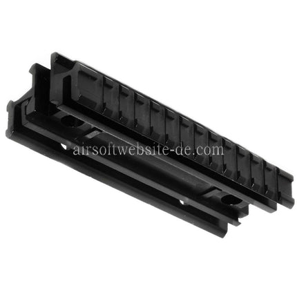Airsoft Website Taktische Tri-Rail Montagebasis geeignet für 20mm Schienensystemgewehre schwarz