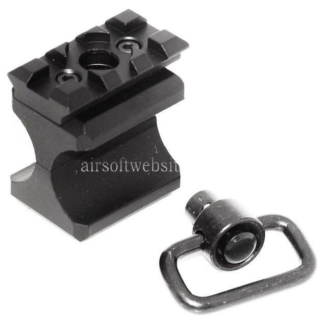 APS Taktische Picatinny-Schiene mit Riemenbügel Geeignet für CAM870 Schrotflinte Airsoft Schwarz