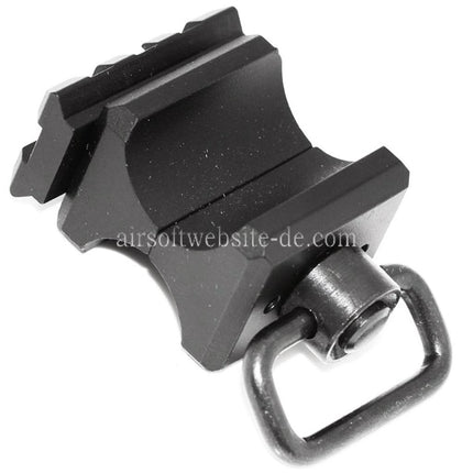 APS Taktische Picatinny-Schiene mit Riemenbügel Geeignet für CAM870 Schrotflinte Airsoft Schwarz