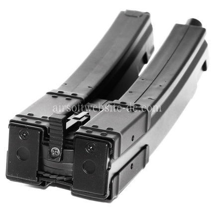 CYMA 560rd Hi-Cap Lang Dual Magazin Geeignet für Classic Army / CYMA / G&P / Golden Eagle / JG / SRC / Tokyo Marui MP5 Serie AEG Gewehre Airsoft Schwarz