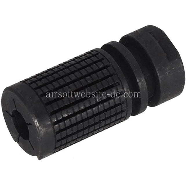 G&P KAC URX Stil Stahl Feuerdämpfer +14mm CW im Uhrzeigersinn Gewinde Schwarz