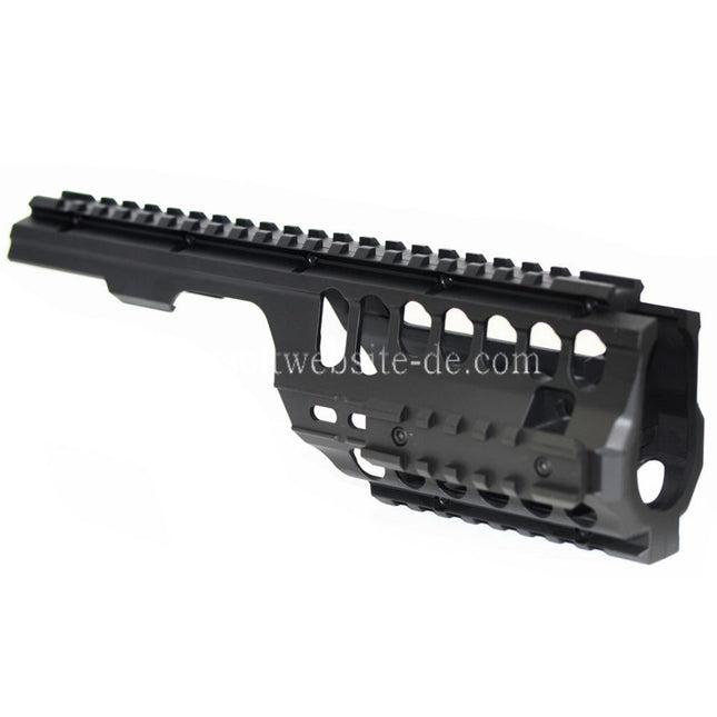 Airsoft Website Leichtgewicht 250mm Handschutz Schienen System Geeignet für Tokyo Marui MP5K / MP5K PDW Gewehre Schwarz
